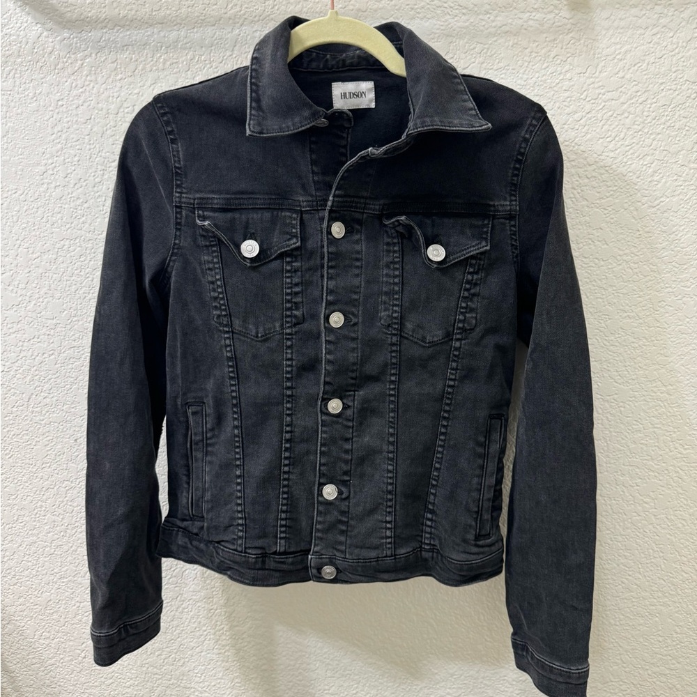 Hudson Black Denim Jacket Size S